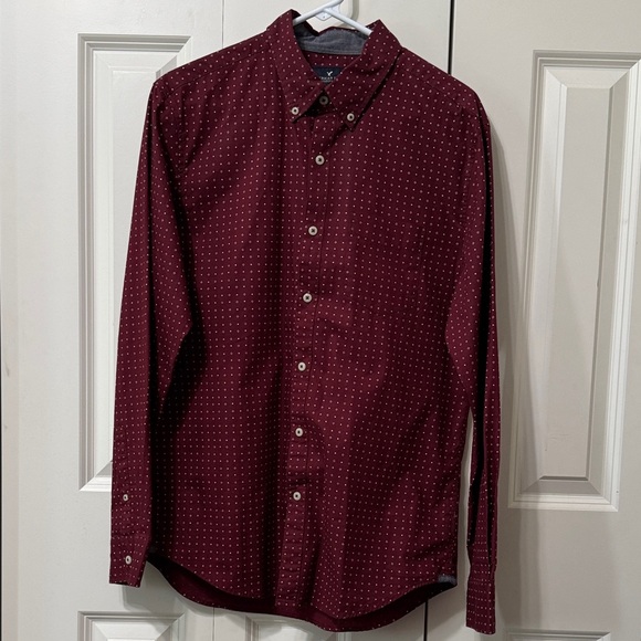American Eagle Outfitters Other - American Eagle Outfitters Burgundy Casual Button Down Shirt